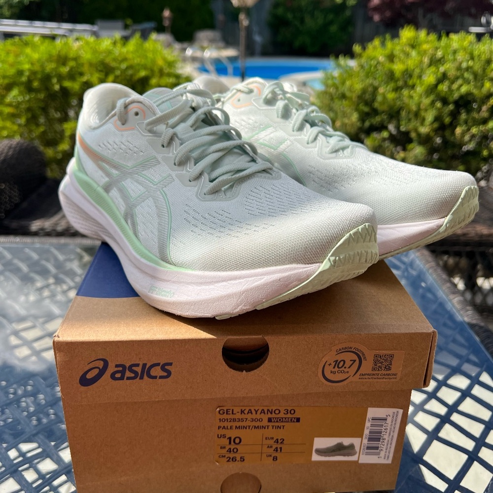 Asics Green Athletic Shoes with Signature Cushioning